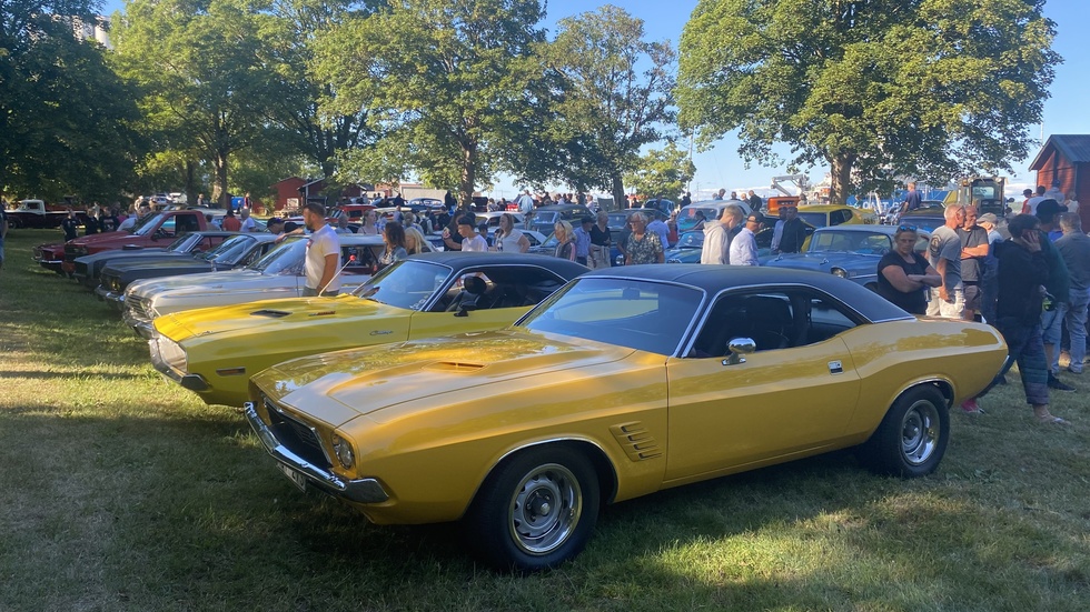 Slite Expos tillställning i parken har pågått i ett antal år. Bilarna på bilden har inget med artikeln att göra.