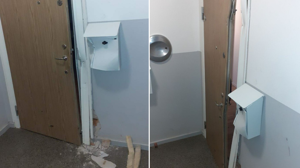Den här lägenheten i Fröslunda var en av totalt tre lägenheter som polisen visade intresse för i samband med gripandet av 38-åringen.