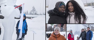 Gemenskap runt skapande i snö