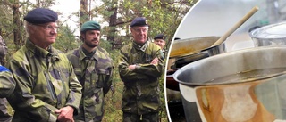 Det fick kungen äta under försvarsövningen