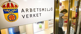 Anställd fick skena i huvudet från fyra meter