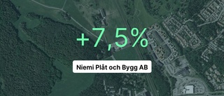 Intäkterna fortsätter växa för Niemi Plåt och Bygg AB