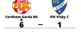 Storseger för Fardhem Garda BK B hemma mot IFK Visby C