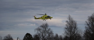 Man allvarligt skadad efter krock – till sjukhus med helikopter