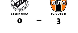 FC Gute B klart bättre än Stenkyrka på Gullbjerge IP