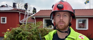 Brand i vinden på villa