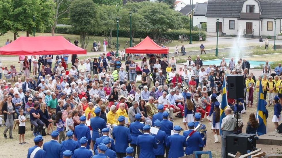 Omkring 400 personer deltog i Nationaldagsfirandet i Källängsparken.