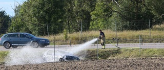 Bil fick bärgas efter olycka på E4