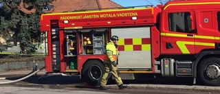 Räddningstjänsten släckte brand på vind