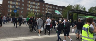 Här intar Bajens supportrar Uppsala