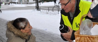 Kyrkan bjöd tiggarna på soppa