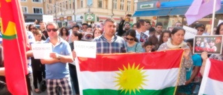 Manifestation för yazidier