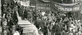 7 april – en manifestation mot ungdomsarbetslöshet