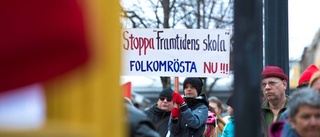 Första maj: Jesper, 10, i protest mot skolpolitiken