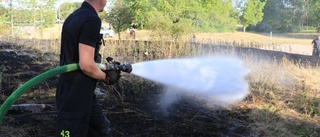 Större brand bröt ut i Gränbyparken