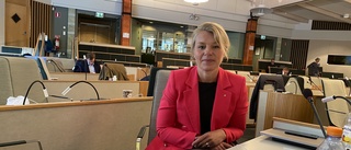 Sophia Jarl inför beslutet om kommunens tilläggsbudget