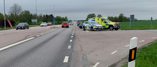 Polis prejade förare med barn i bilen