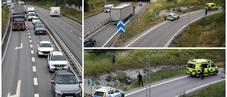 Motorcyklist körde omkull på Söderleden