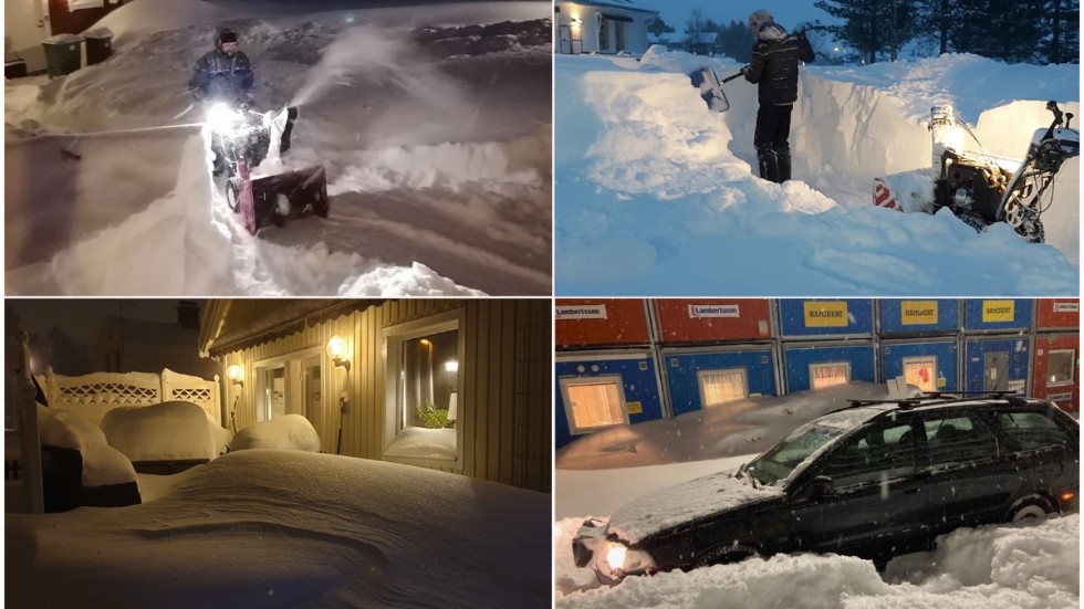 Dagens läsarbilder:"Dubbla snöredskap behövs"