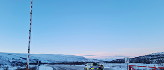 Poliser på plats vid gränsen   