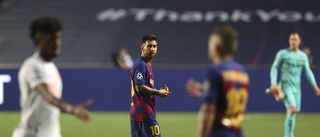 Protester efter beskedet om Messi