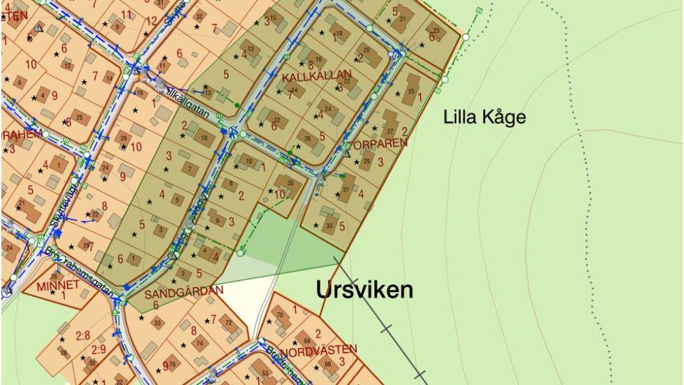 Vattenläcka i Ursviken.