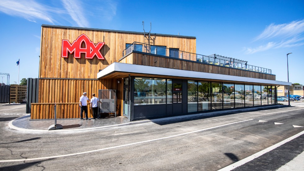Max hamburgare i Visby.