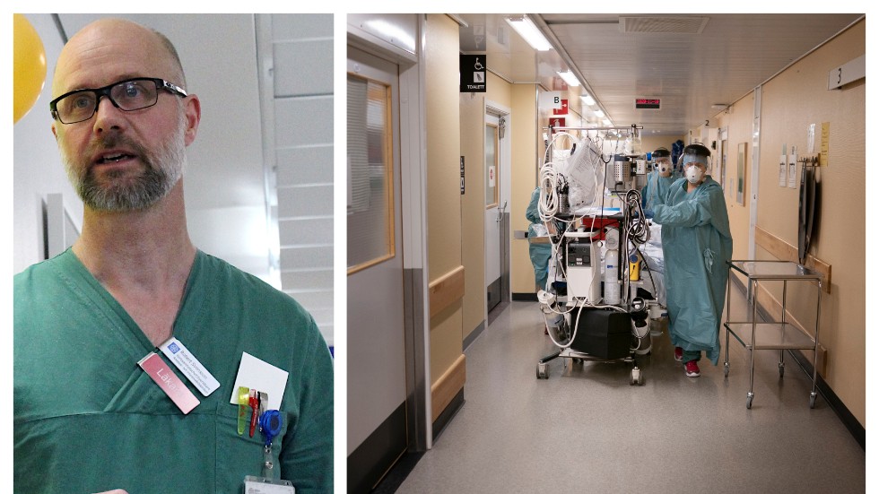 Robert Svensson, verksamhetschef på intensivvårdskliniken på Vrinnevisjukhuset i Norrköping.