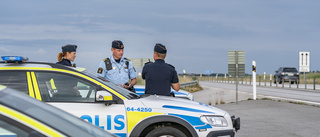 Polisen jagar stenkastare med drönare