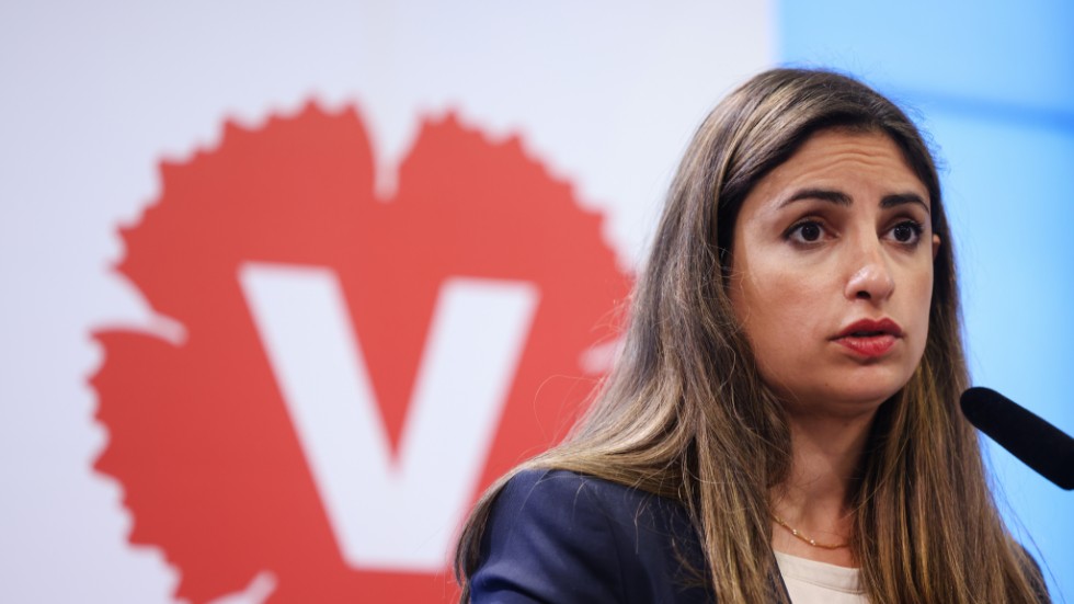 Stödet ökar för Vänsterpartiet med partiledaren Nooshi Dadgostar. Arkivbild