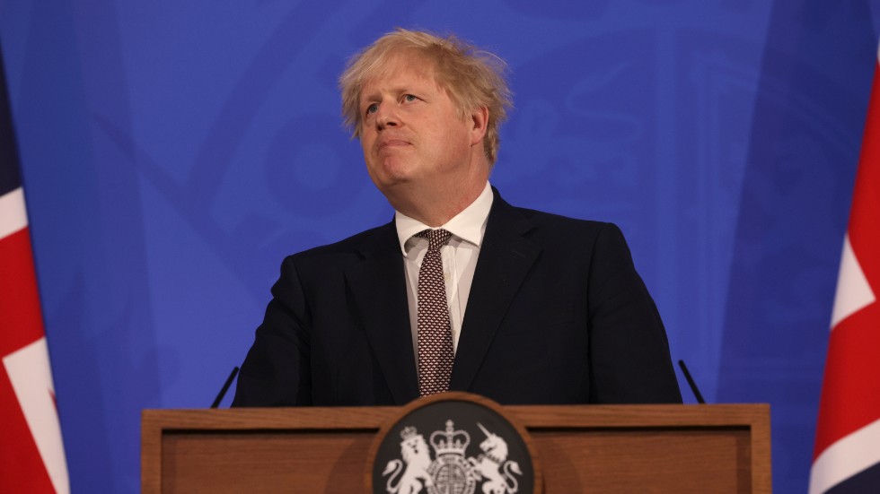 Boris Johnson levererade positiva ord på måndagen.
