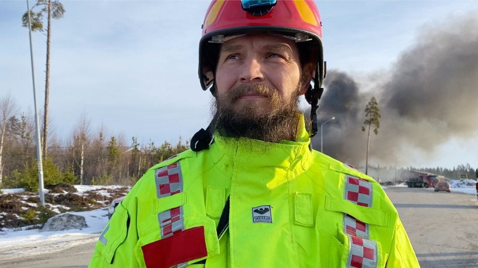 Jörgen Enberg, räddningsledare i Malå.