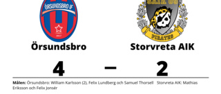 Segerlös svit bröts när Örsundsbro vann mot Storvreta AIK