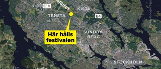 Upplopp på festival norr om Stockholm – fyra svårt skadade