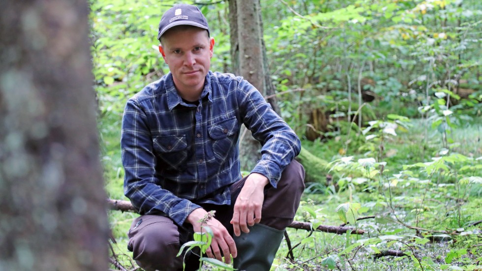Adam Bergner är biolog vid Tåkerns fältstation.