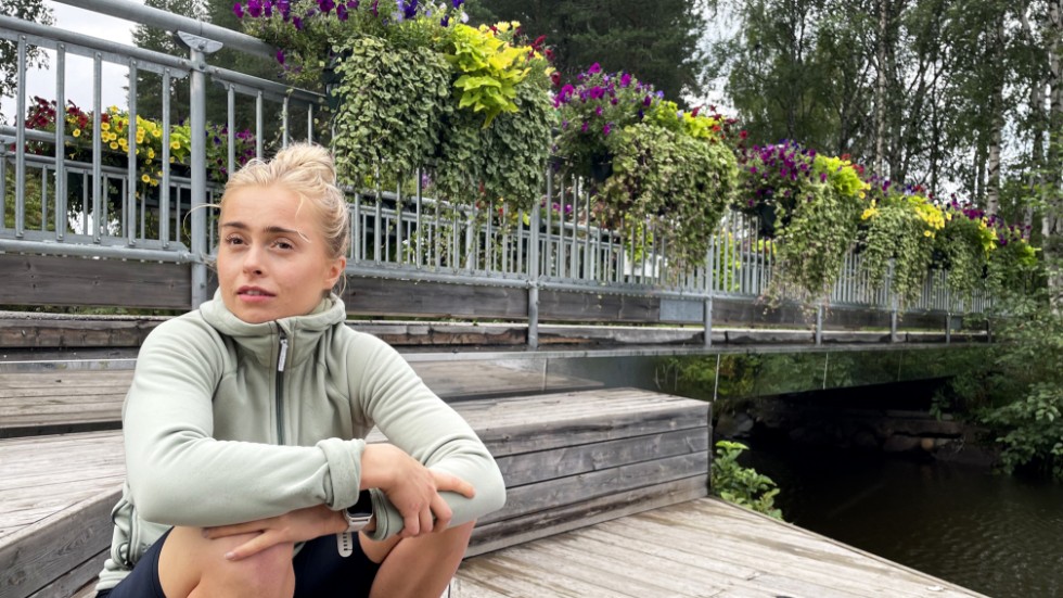 Elsa Hassler hade tur i oturen när hon krockade med en elsparkcykel.