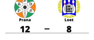 Seger för Prana med 12-8 mot Loet