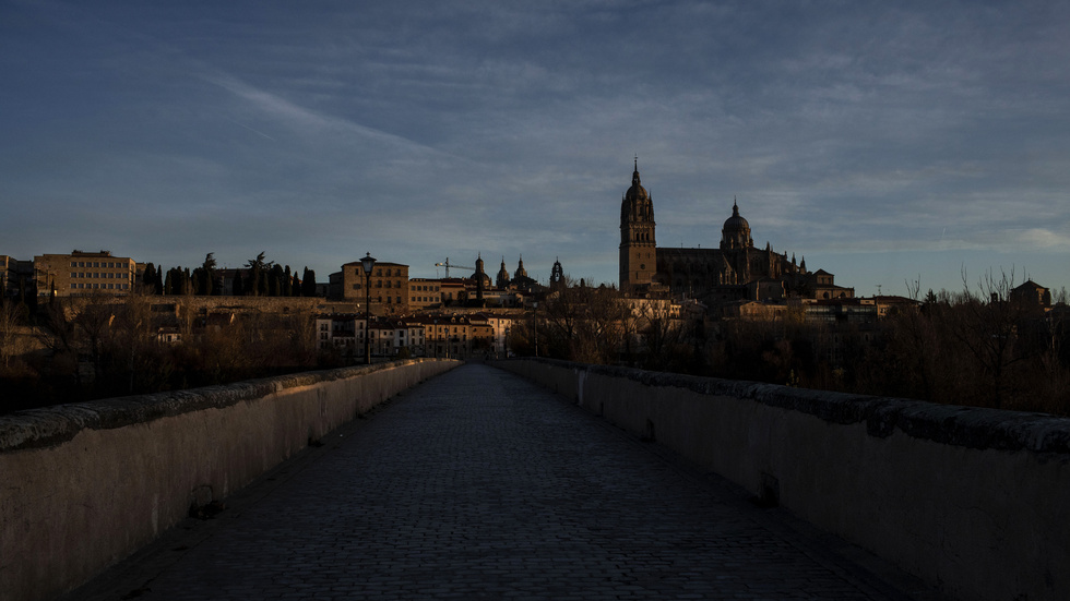 En av katedralerna i Salamanca. Arkivbild.
