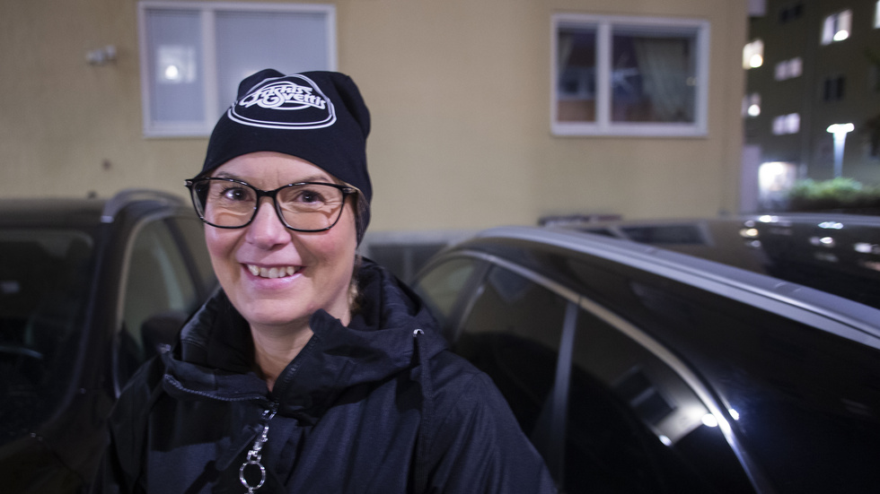 Jessica Pihlström säger att man i bland får leta lite för att hitta en ledig parkering.