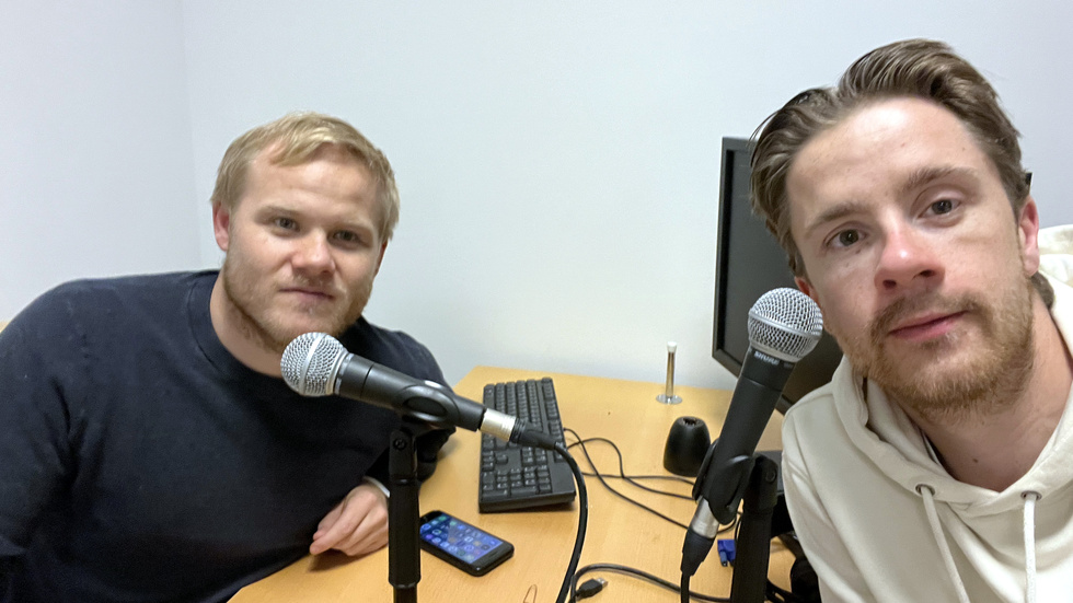 Niclas Heed och Jonathan Åhman, duon bakom HockeyVIKen.