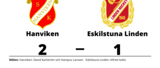 Eskilstuna Linden höll inte hela matchen borta mot Hanviken