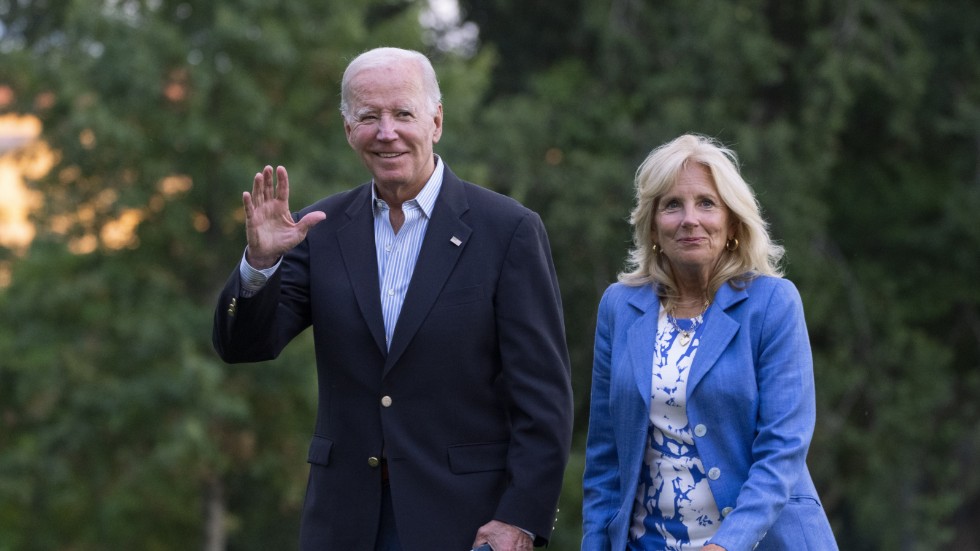 USA:s president Joe Biden och hans fru Jill Biden. Arkivbild.