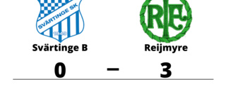 Reijmyre tog hem segern mot Svärtinge B på bortaplan