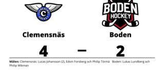 Clemensnäs vann efter avgörande i tredje perioden