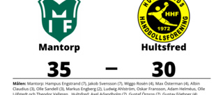 Förlust för Hultsfred mot Mantorp med 30-35