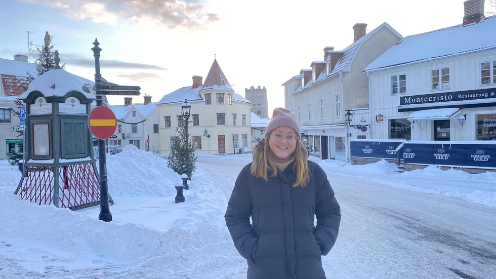 Gamlebys byledare Maria Björkman ser fram emot jubileet nästa år och hoppas på ett firande som pågår länge. "Det vore också bra om saker som görs under jubileumsåret blir bestående."