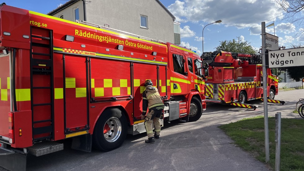 Brand i kök i Tannefors. 