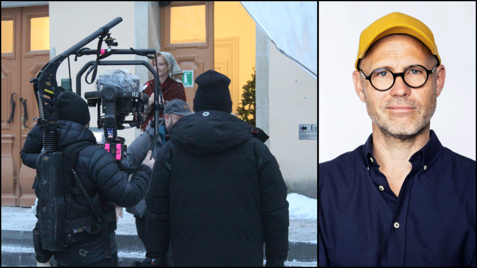 Niklas Lind, marknadschef på Västervik framåt, hoppas att Västervik kommer kunna dra nytta av inspelningen av julkalendern långt framåt.