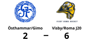 Visby/Roma J20 vann mot Östhammar/Gimo