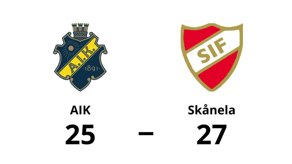 AIK förlorade mot Skånela
